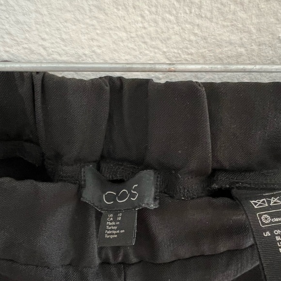 COS Black Women's Jogger Pants 100% cotton size 10 - Picture 7 of 7